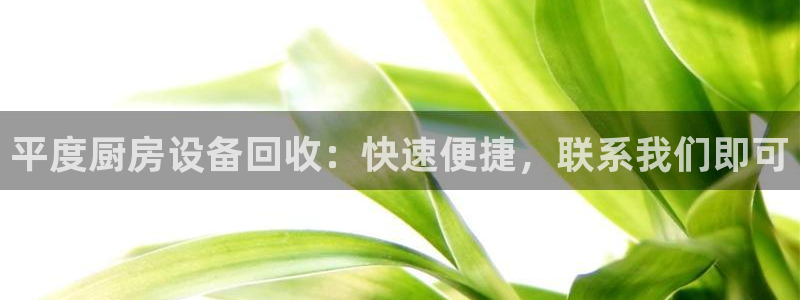 尊龙d88官网准认来就送38：平度厨房设备回收：快速便捷，联