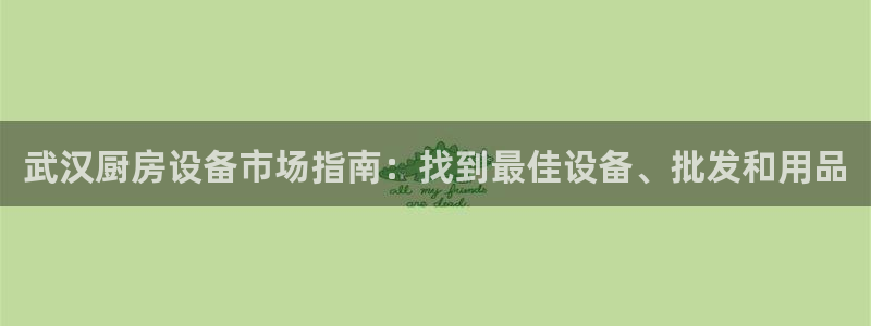 Ag尊龙平台：武汉厨房设备市场指南：找到最佳设备、批发和用品